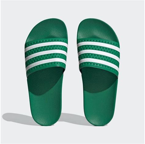 adidas pantoletten grün